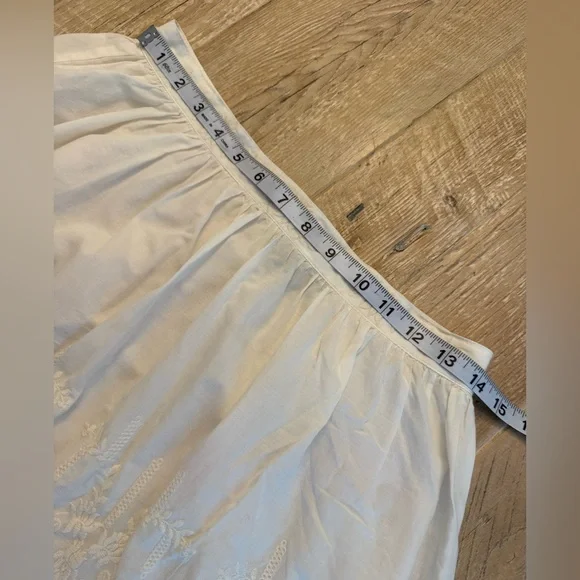 Topshop Cream Mini Skirt Size 6 - Picture 4 of 8